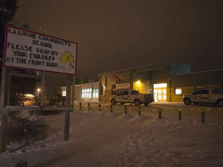 RCMP were on the scene after a shooting at La Loche Community School on Jan. 22, 2016